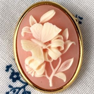 Trifari True Vintage Cameo Butterfly Brooch
